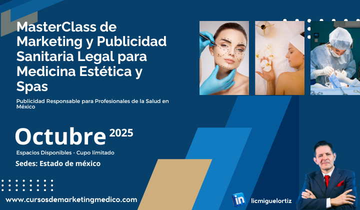 Curso presencial de Marketing y Publicidad legal para medicina estetica y spas